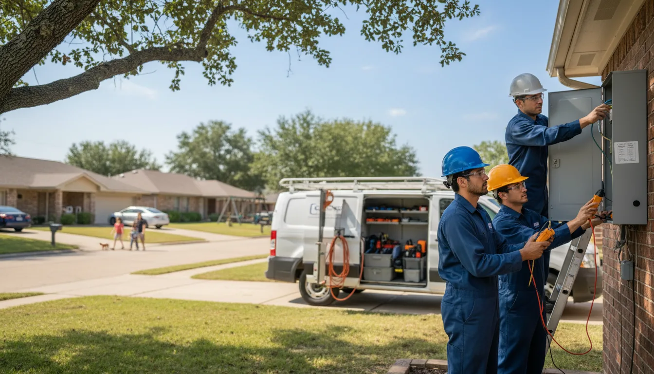 Certified electrician providing emergency electrical services in Imperial, TX